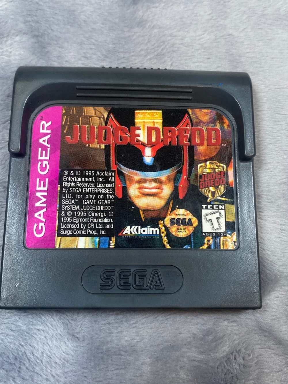 Judge Dredd Game Gear Cartridge